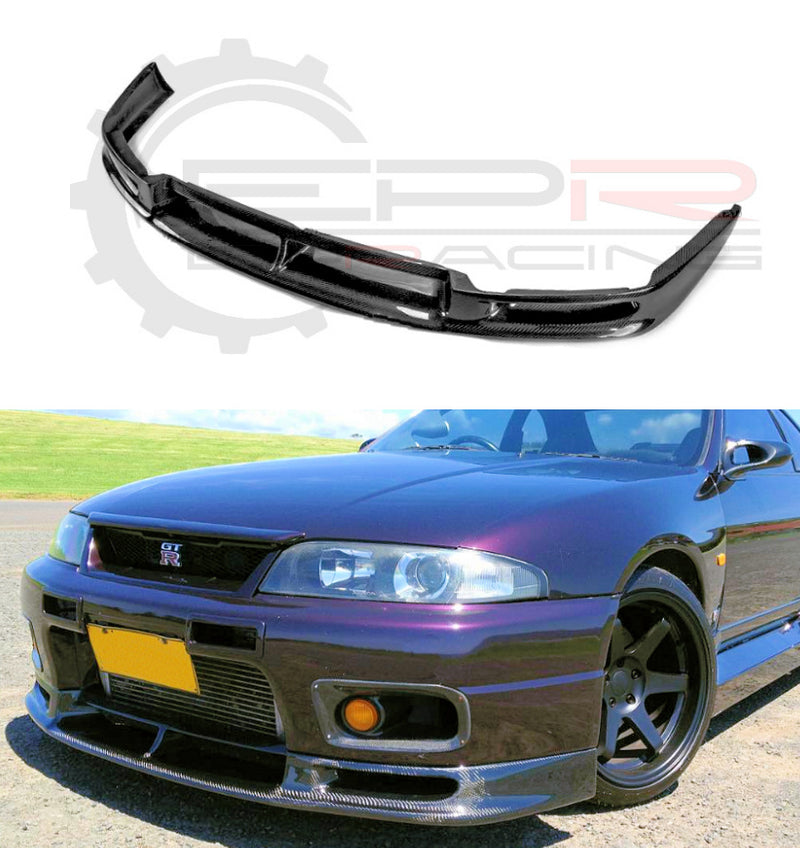 Skyline R33GTR 400R Style Front Lip Carbon