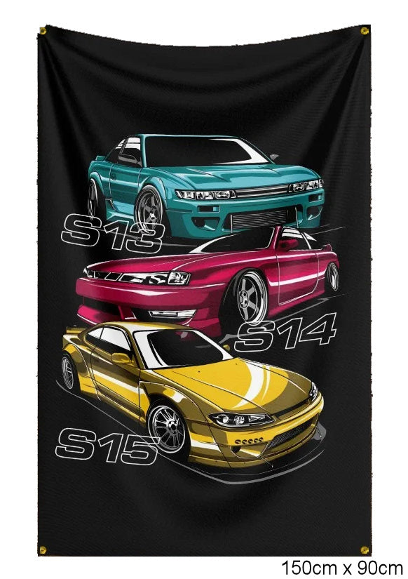 Silvia Cars Flag