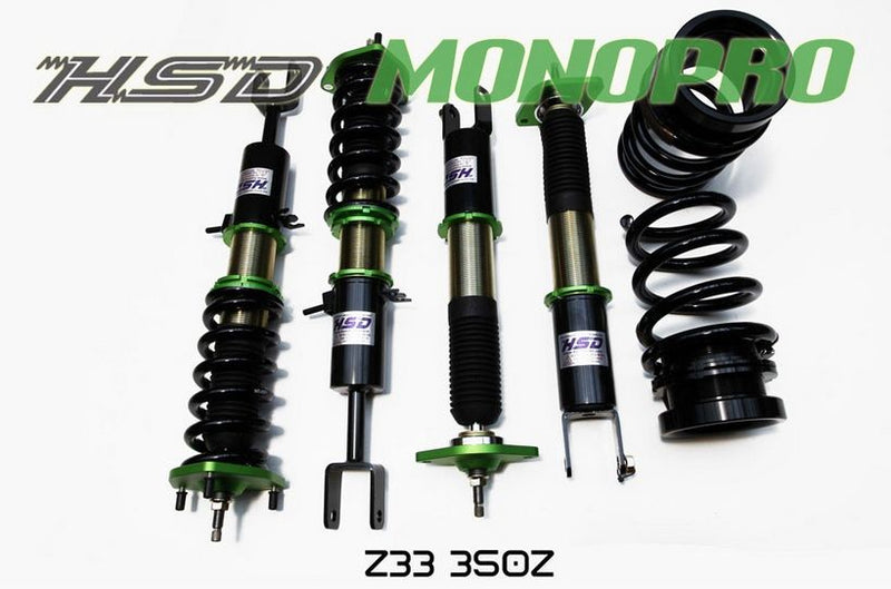 HSD Monopro fully Adjustable Coilovers for Nissan 300ZX 350Z 370Z